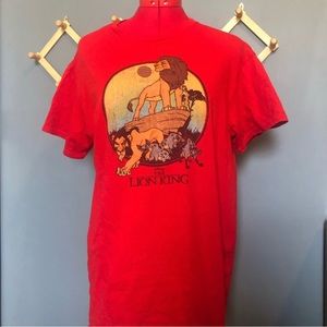 Lot of retro fandom shirts. Lion king, Disney, Spider-Man, Thor, and Star Wars
